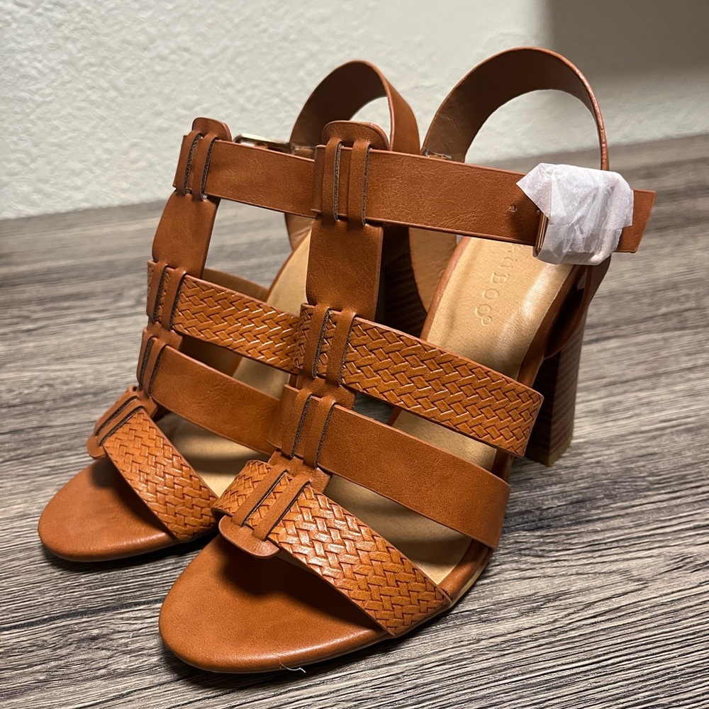 bamboo heeled sandal